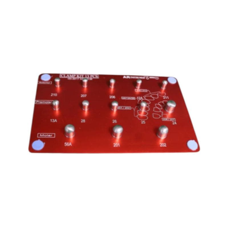 Rubber Dam Clamps Tray Red