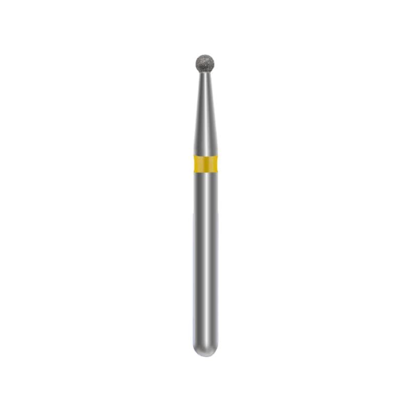 Diamond Bur Round Size 12 XF 801 Yellow Color