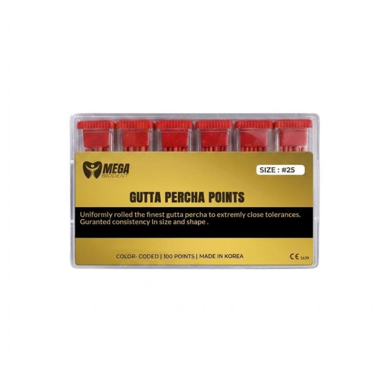 Gutta Percha Length Marked #25 Taper 2%