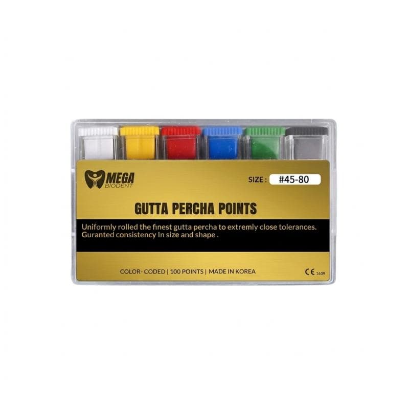 Gutta Percha Length Marked #45-80 Taper 2%