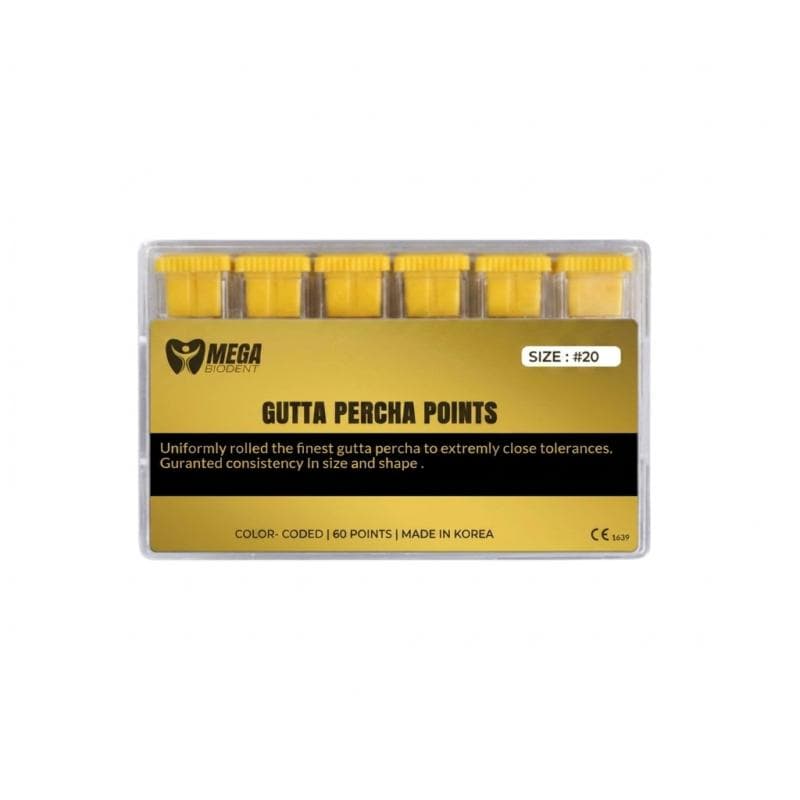 Gutta Percha Length Marked #20 Taper 4%