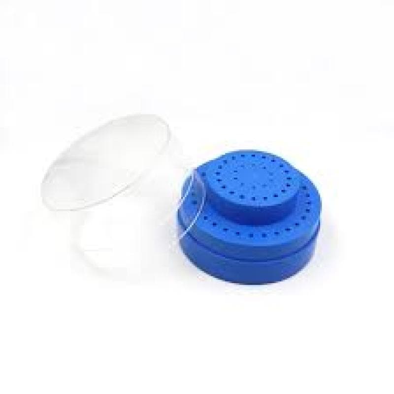 Bur Holder Round Blue 60 Holes