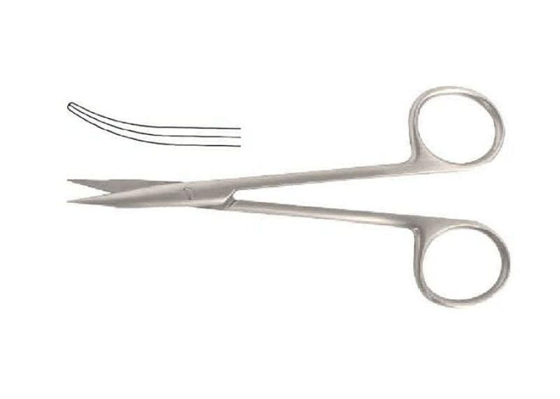 Gum Scissors Double Curved TS-4-128