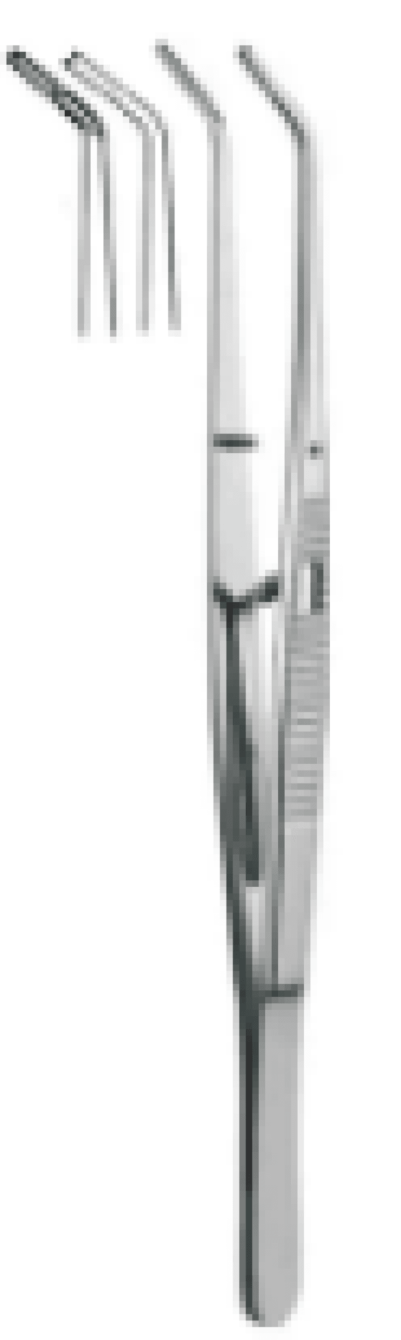Tweezer Endo Locking Grooved TS-3-056
