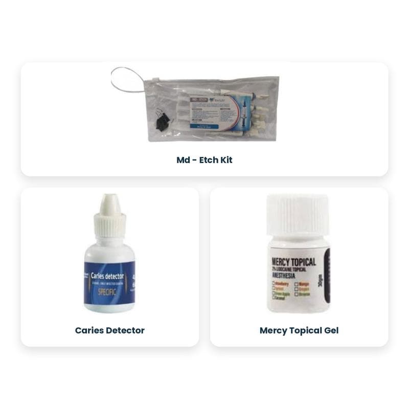 Md - Etch Kit + Caries Detector + Mercy Topical Gel