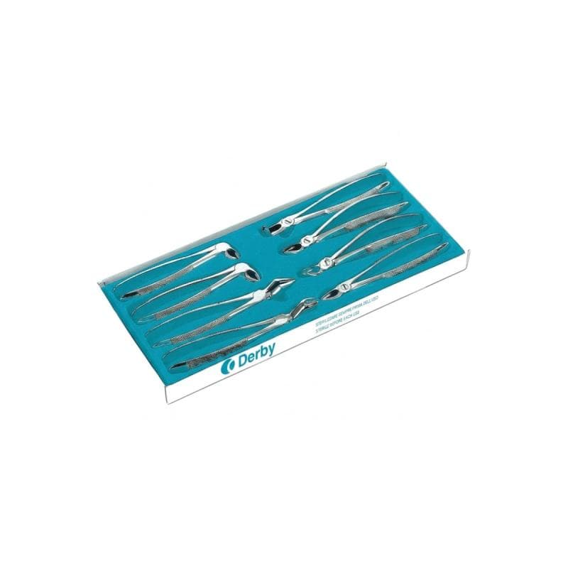 English Pattern Extracting Forceps Set for Adults - 8 Pcs