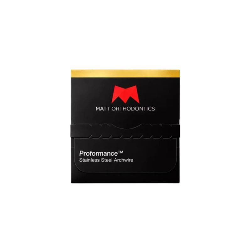 5 x Packs Of Matt Ortho Stainless Steel ProFormance Archwires Rectangular Lower 0.018 x 0.022 + 1 Free