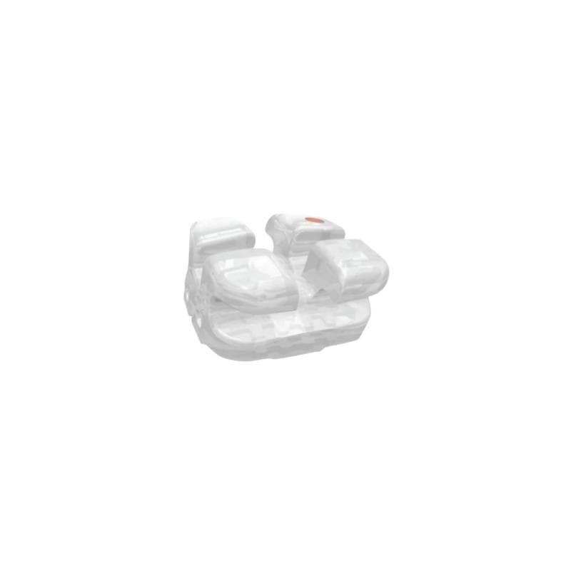 Matt Ortho Crystal Ceramic Monocrystalline Bracket Pack Roth 0.022