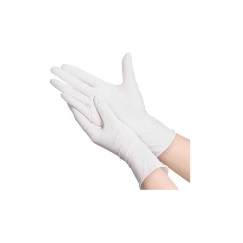 Latex Gloves Powder Free Medium White