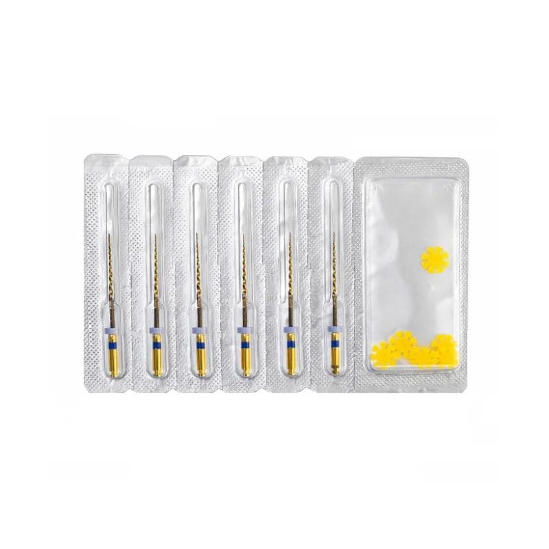 Blu B Flex Gold Blister Rotary Files Refill 6 Files #30-04 - 25 mm