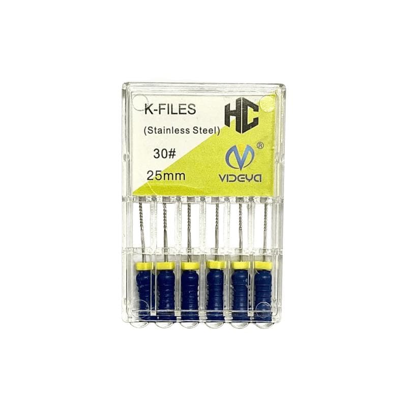 Videya Stainless Steel K-Files #30 - 25 mm