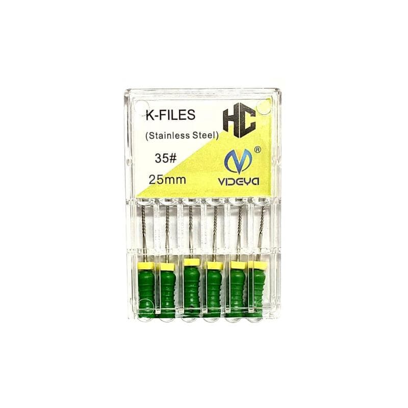 Videya Stainless Steel K-Files #35 - 25 mm