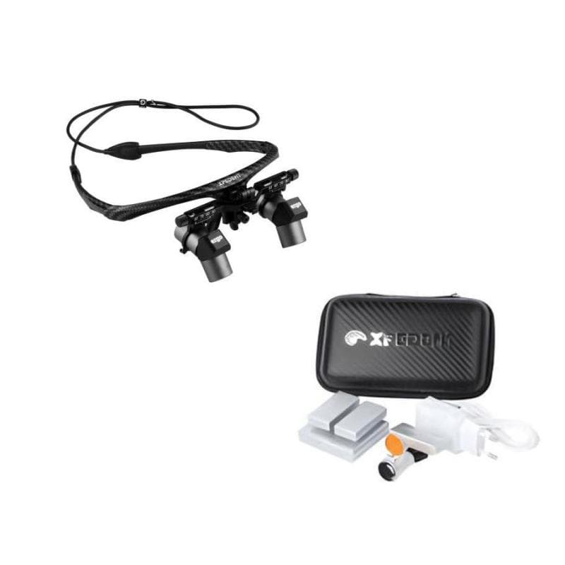 CarbonX Ergo Loupes 3.5x + Firefly Wireless Led