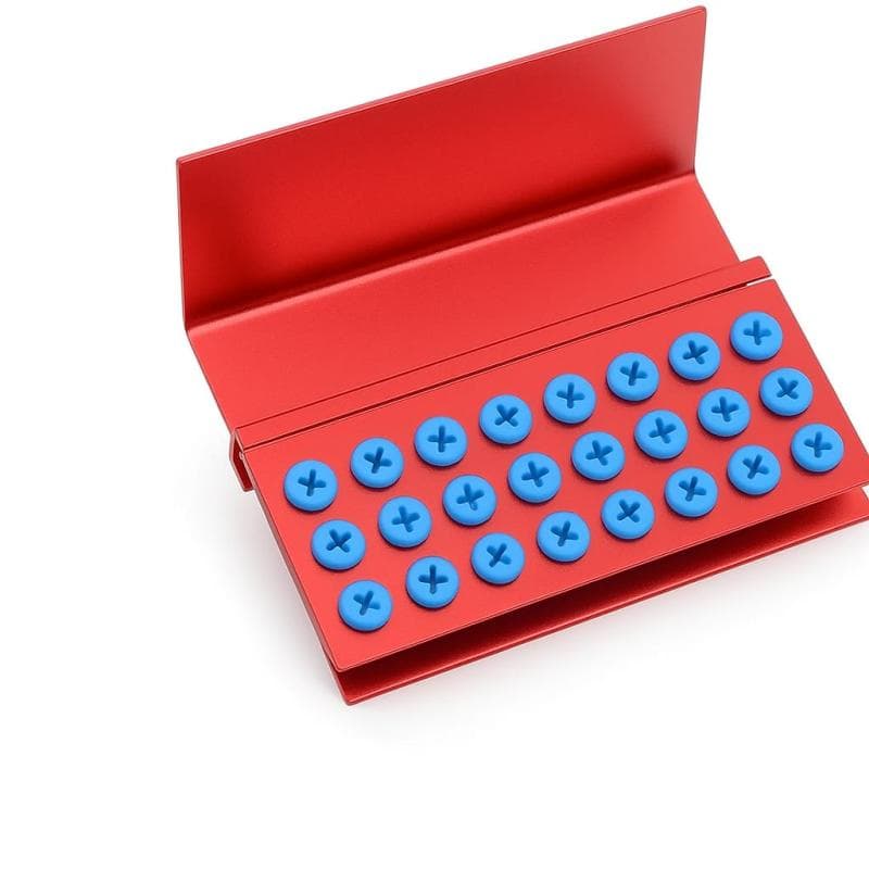 Burs Holder Metal #24H Red