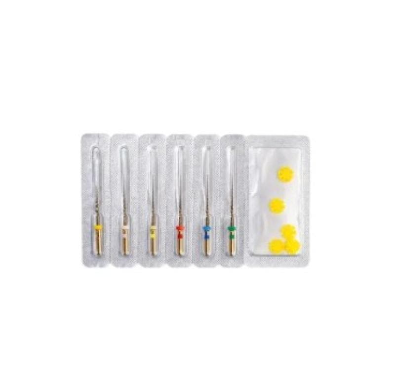 Blu B Flex Gold Blister Rotary Files Assorted - 25 mm Ends 35-04