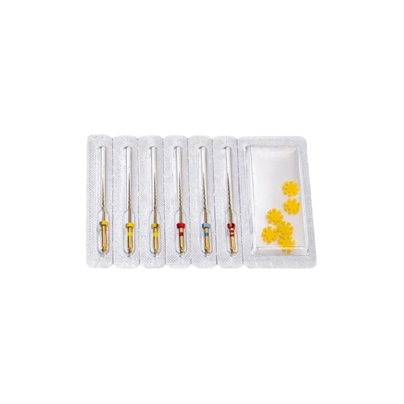 Blu B Flex Gold Blister Rotary Files Assorted - 25 mm