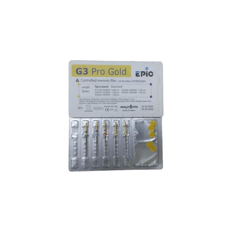 G3 Pro Gold Rotary Files System 1 - 5 Pcs