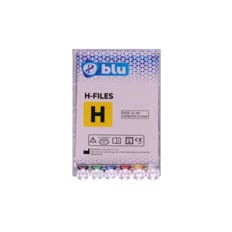 Blu H-Files #15-40 - 25 mm