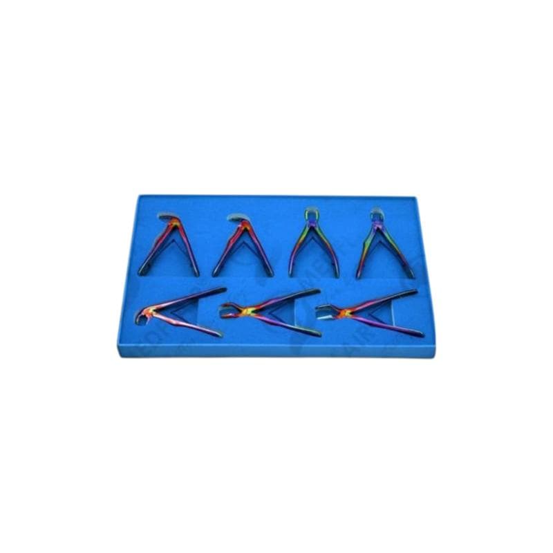 Pedodontic Titanium Extracting Forceps With Spring Kit