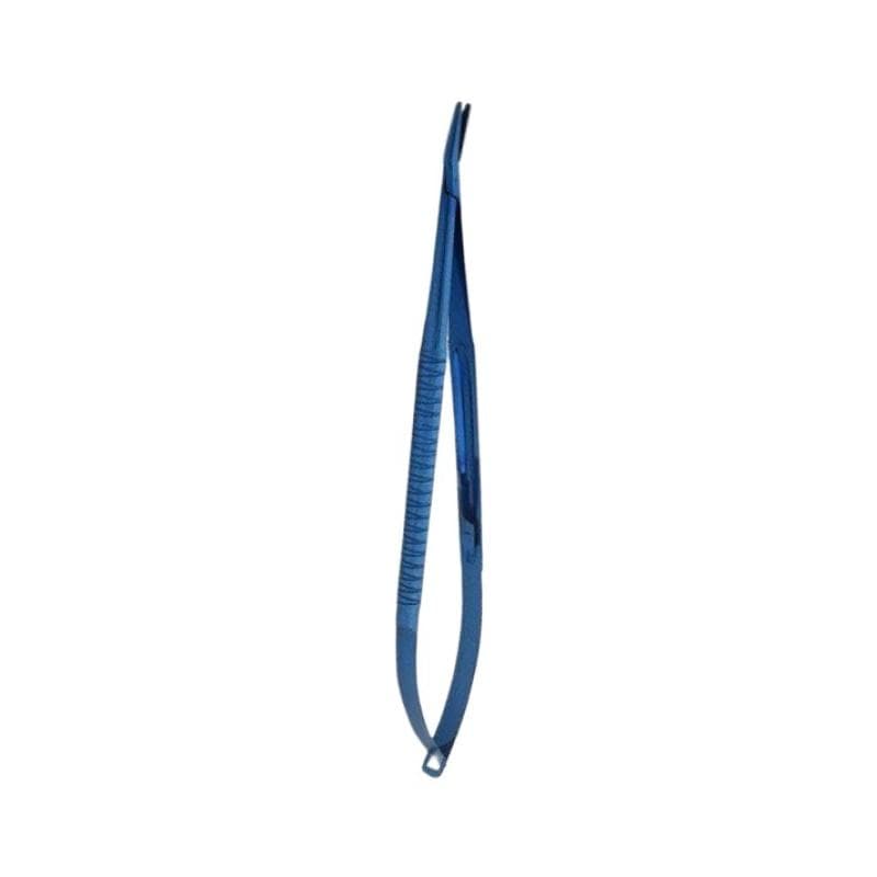 Titanium Micro Scissors Curved Tip
