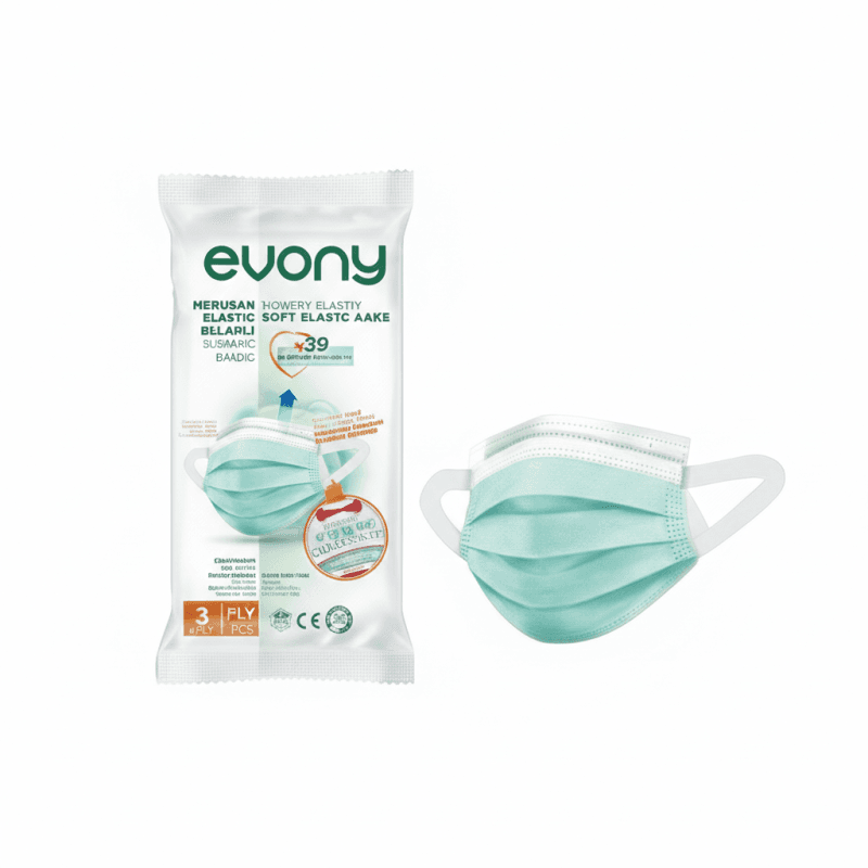 5 Packs Of Evony Facemask Melt-Blown Soft-Loop