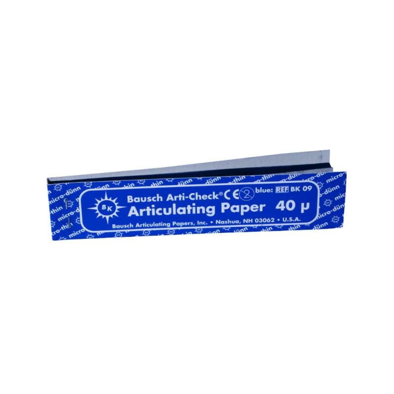 Articulating Paper Strip Long 40 Micron Blue