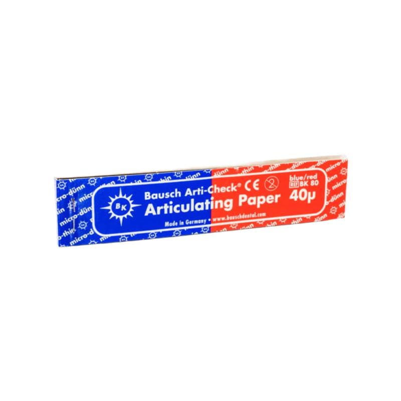 Articulating Paper Strip Long 40 Micron Blue and Red Mix