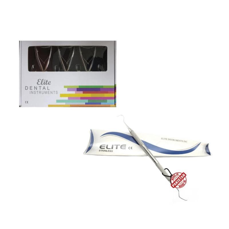 Extraction Forceps Kit 7 Pcs + Explorers Double End Curved 2317A Free