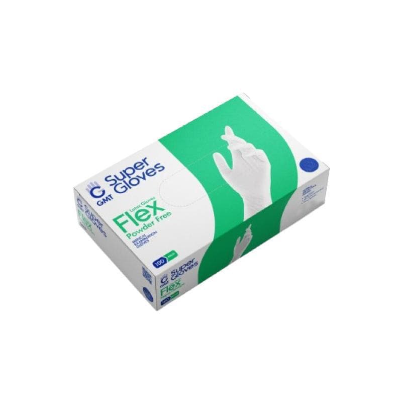 Latex Powder-Free Flex Gloves Small White