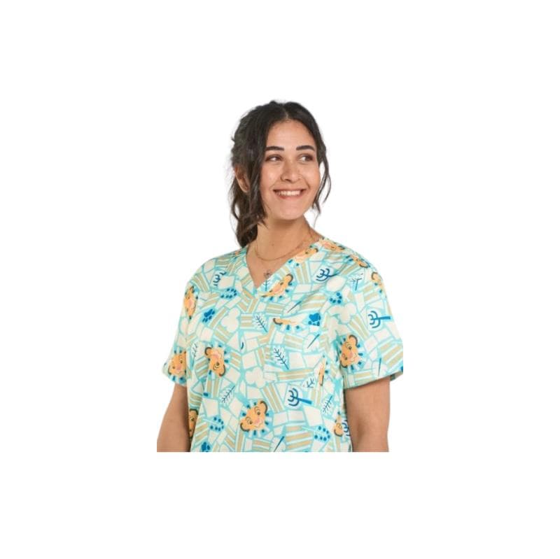 Unisex Scrub Lion King Large XLarge