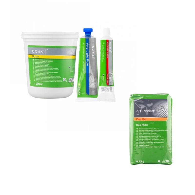 Oxasil Kit Impression Material + Alginoplast Alginate 500 Gr
