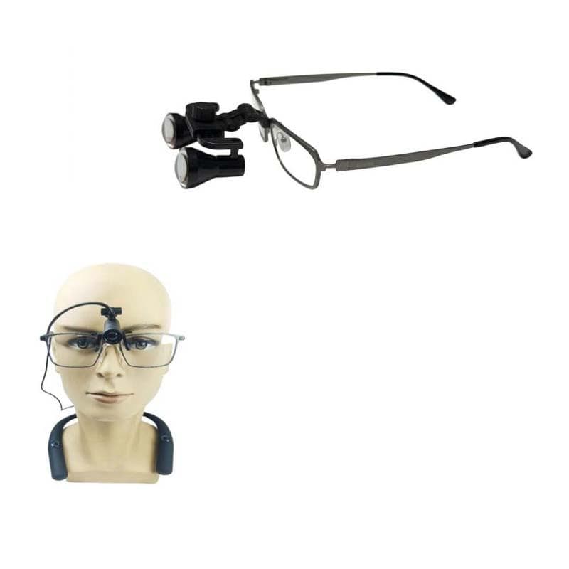 Burite Loupes 3.5x Adjustable Grey + Burite Loupes Neck Light Pro