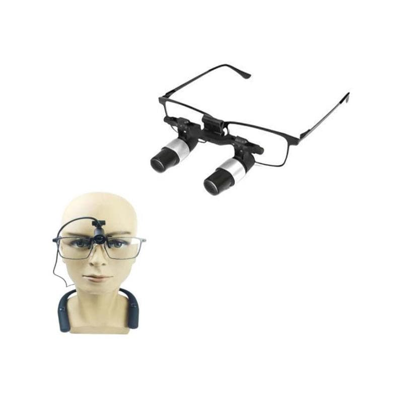 Burite Loupes 4x Black Adjustable + Burite Loupes Neck Light Pro