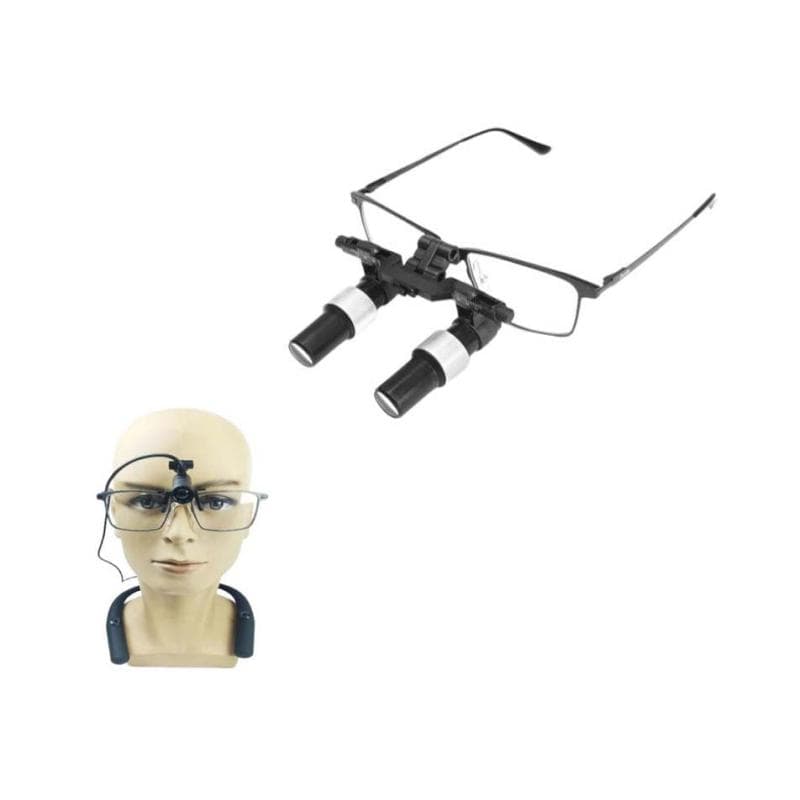 Burite Loupes 5x Black + Burite Loupes Neck Light Pro