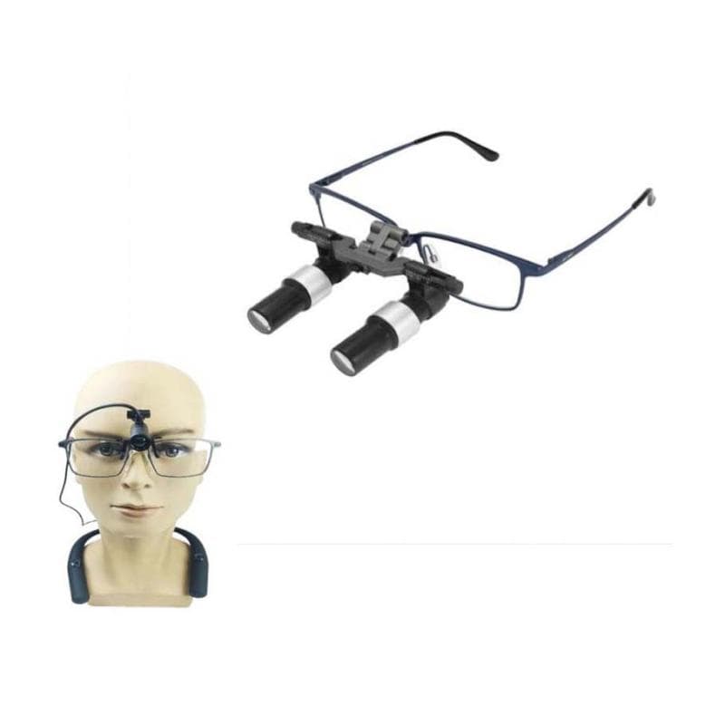 Burite Loupes 5x Blue + Burite Loupes Neck Light Pro