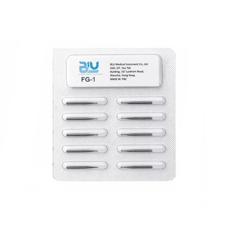 Blu Carbide Burs FG1