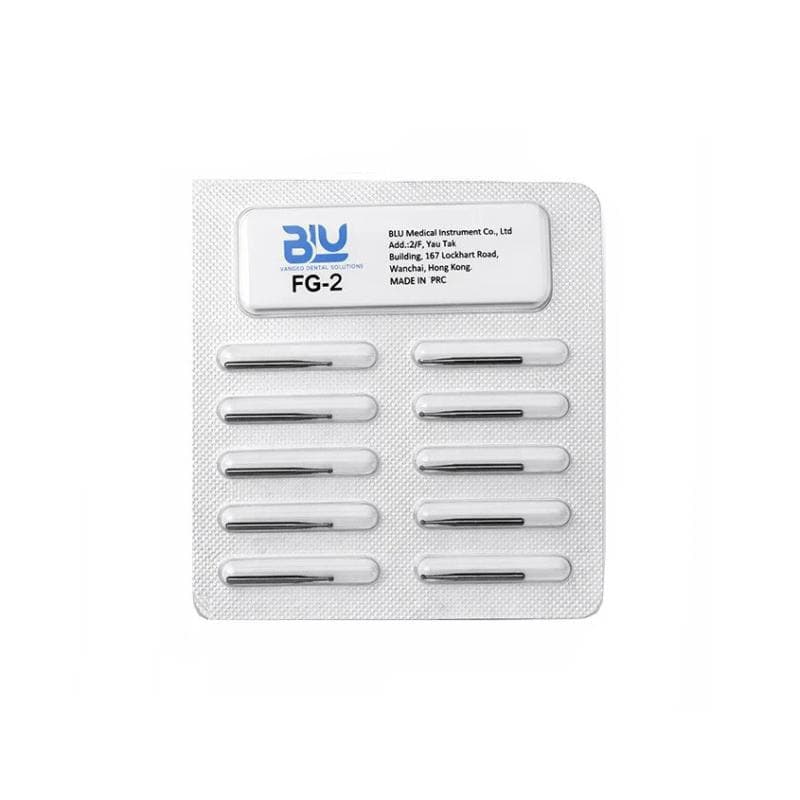 Blu Carbide Burs FG2