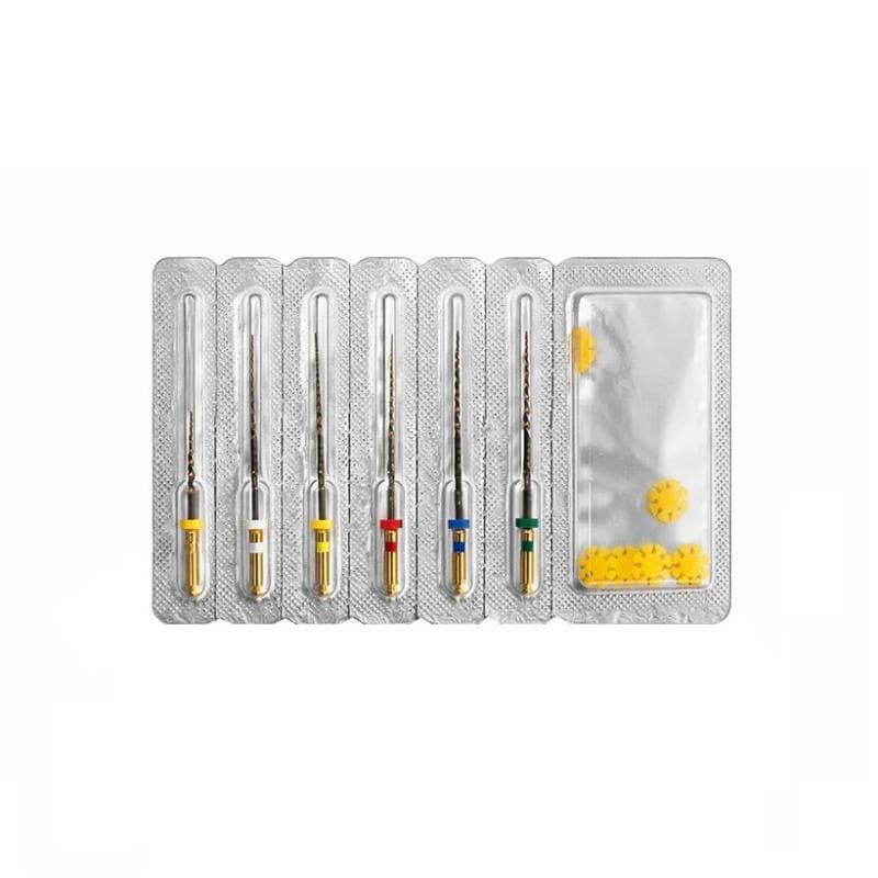 5 x Blu B Flex Gold Blister Rotary Files Assorted 6 Files 17-08-15-03-20-04-25-04-30-04-35-04 - 31 mm + 1 Free