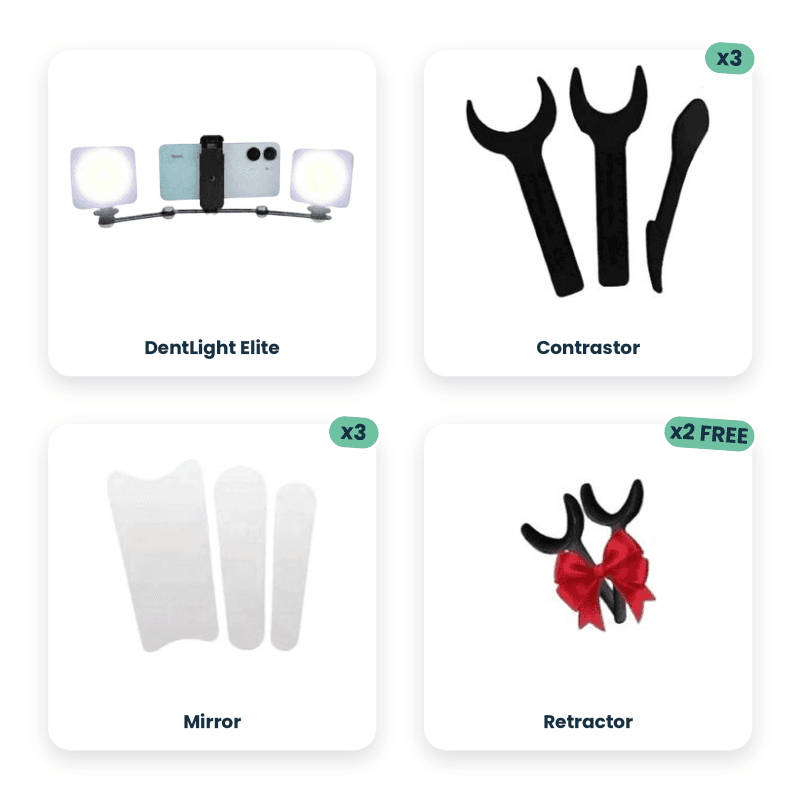 DentLight Elite + 3 x Contrastor + 3 x Mirror + 2 x Retractor Free