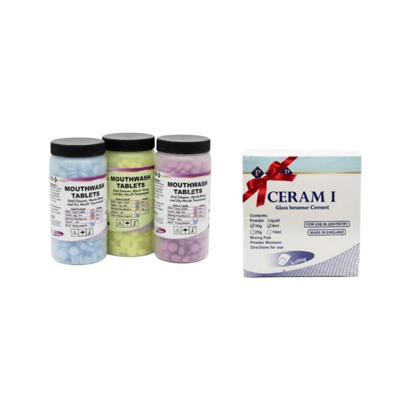 3 x Mouthwash + Ceram I Glass Ionomer Free