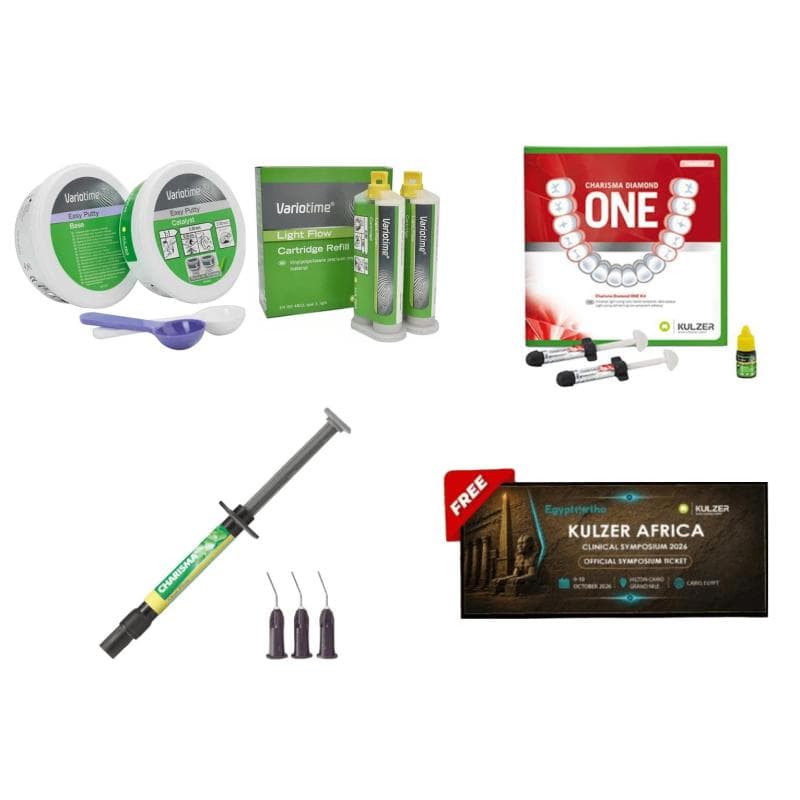 Variotime A Silicone Kit + 2 x Charisma Opal Flow Syringe 2 Gr + Charisma Diamond One Kit + Symposium Ticket Free