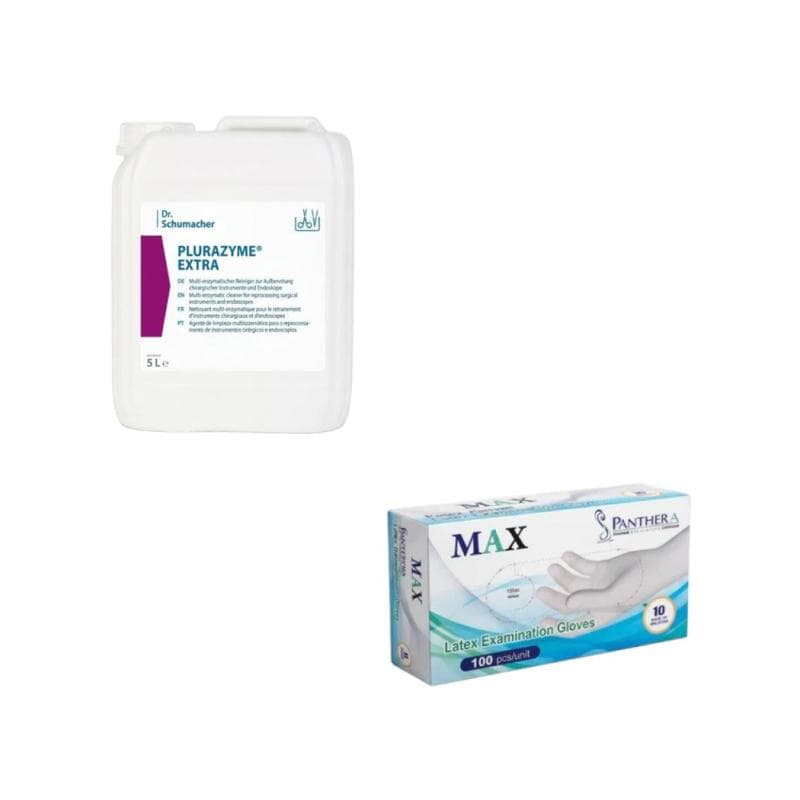 Plurazyme Extra 5 Liters + 5 x Max Latex Gloves Any Size Free