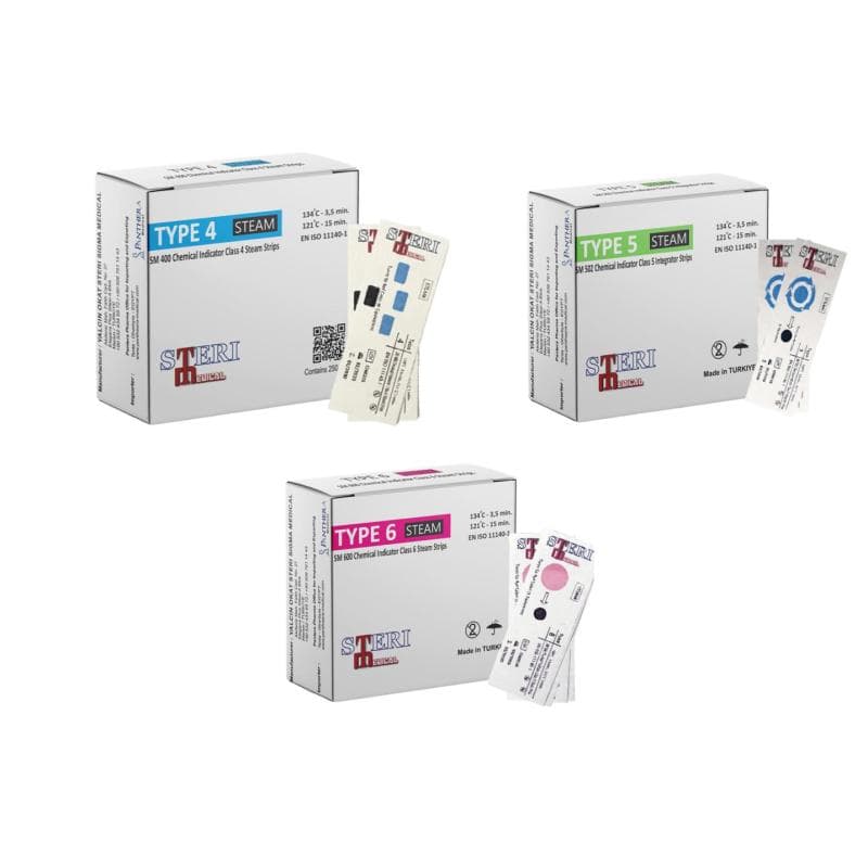 3 x Chemical Indicator Class 4 + 5 + 6
