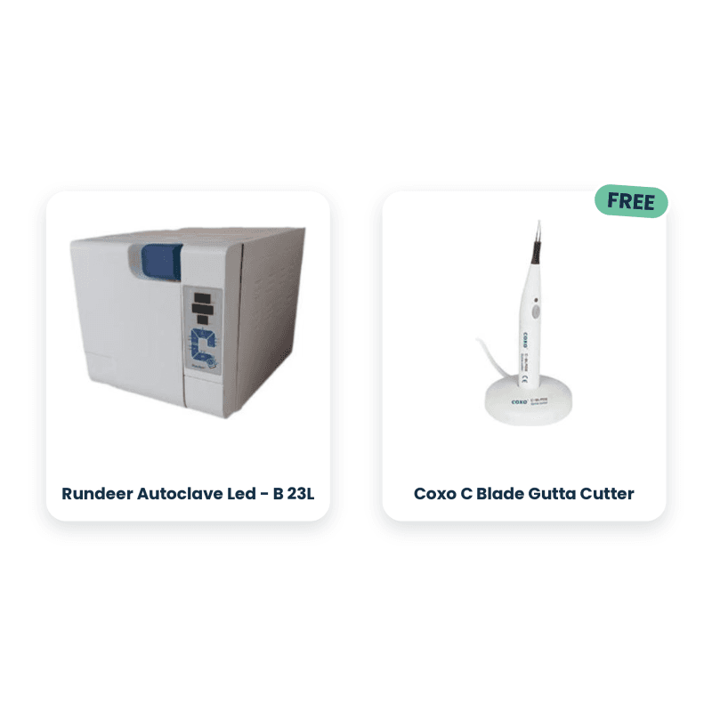 Rundeer Autoclave Led - B 23L + Coxo C Blade Gutta Cutter Free
