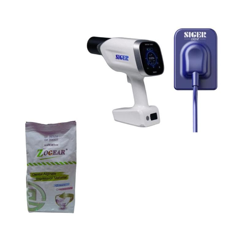 Siger Portable X-Ray Siray Neo + Siger Sensor Neo Size 1.5 with AI + Zogear Alginate Impression Material Normal Set Free