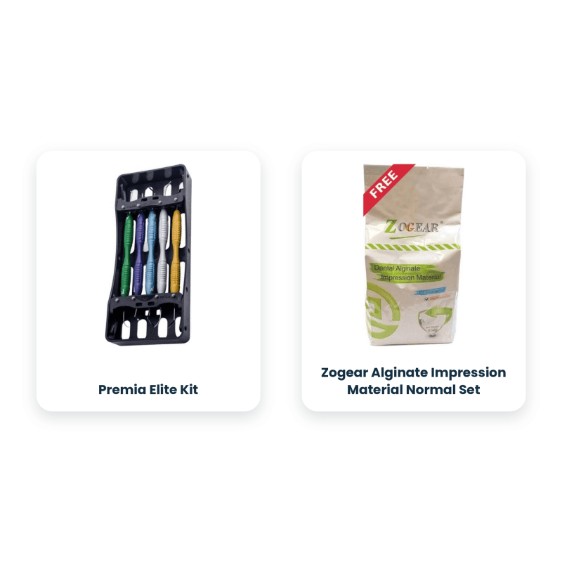 Premia Elite Kit + Zogear Alginate Impression Material Normal Set Free