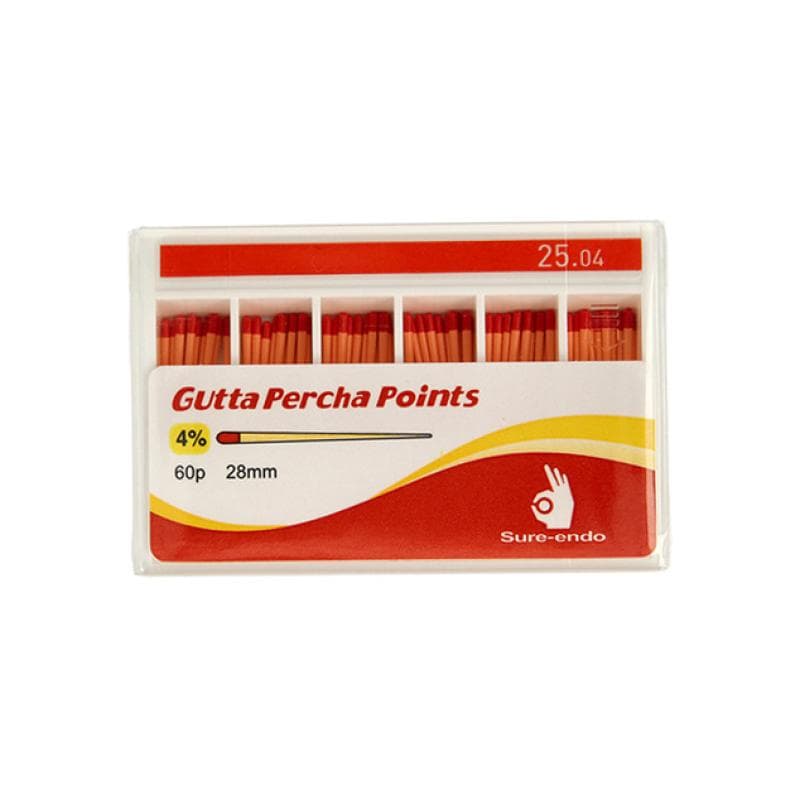 Gutta Percha Points #25 Taper 4%