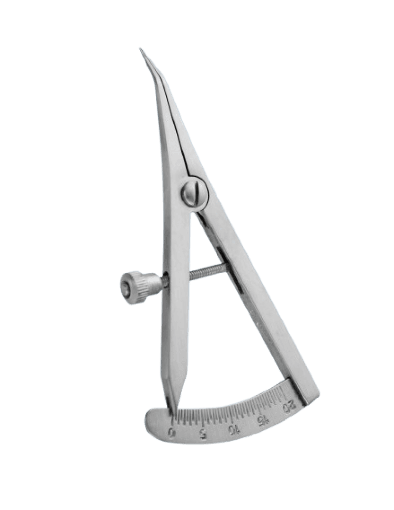 Castroviejo Curved Caliper 20 mm
