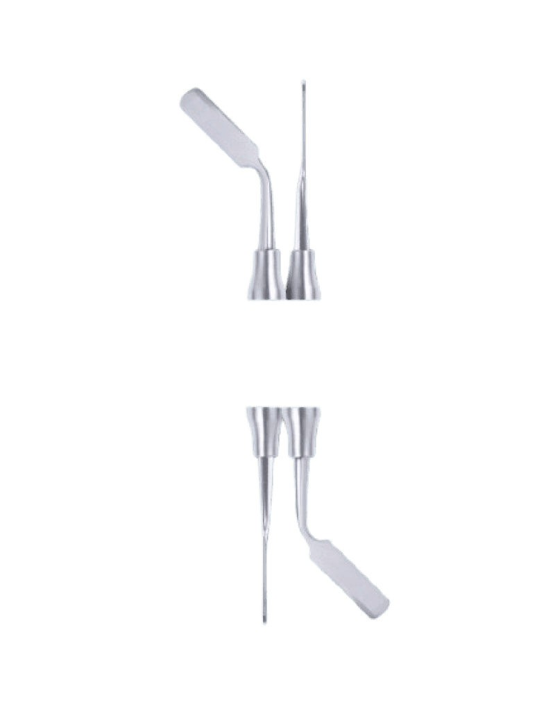 Double Pitchard Mucoperiosteal Elevator 19 cm Anatomical Hollow Handle 10mm