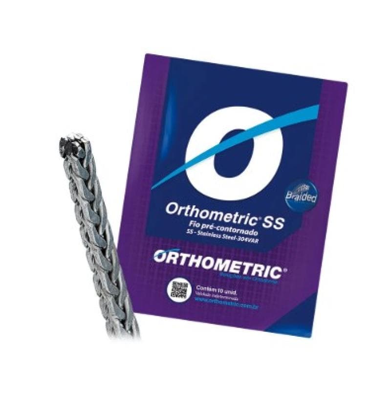 Orthometric SS Braided Rectangular Stainless Arch Wire 0.019*0.025 Lower